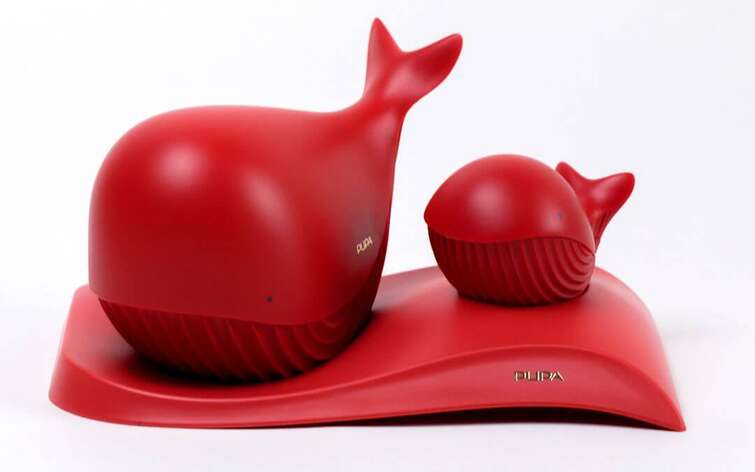 Dvě paletky Pupa Whales na podstavci